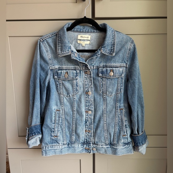 Madewell Classic Fit Premium Denim Jean Jacket | Size Large - Picture 6 of 16